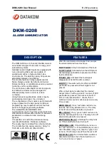 Preview for 1 page of Datakom DKM-0208 User Manual