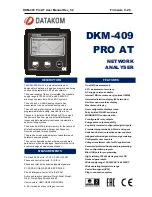 Preview for 1 page of Datakom DKM-409 PRO AT User Manual