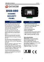 Предварительный просмотр 1 страницы Datakom DSD-080 User Manual