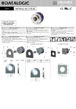 Preview for 1 page of Datalogic AMT58-S-16x14 FBUS Series Mounting Instructions