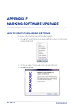 Preview for 134 page of Datalogic Arex 400 User Manual