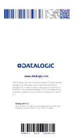 Предварительный просмотр 36 страницы Datalogic BC9180-BT Quick Reference Manual