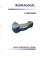 Preview for 1 page of Datalogic C-GRYPHON Quick Reference Manual