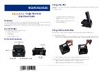 Datalogic DL-AXST Single Slot Dock Quick Start Manual preview