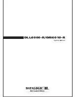 Preview for 1 page of Datalogic DLL6000-R System Manual