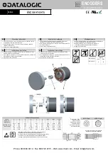 Preview for 1 page of Datalogic ENC58-H14 Series Mounting Instructions