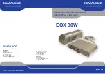 Datalogic EOX 30W Quick Installation Manual предпросмотр