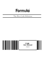 Datalogic Formula F7400 User Manual preview