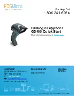 Предварительный просмотр 1 страницы Datalogic GD4430-BK Quick Reference Manual