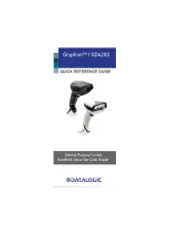 Datalogic Gryphon 4200 Series Quick Reference Manual preview