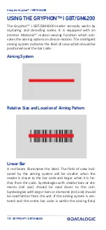 Preview for 20 page of Datalogic Gryphon GBT4200 Quick Reference Manual