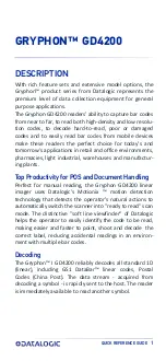 Preview for 11 page of Datalogic Gryphon GD4200 Quick Reference Manual