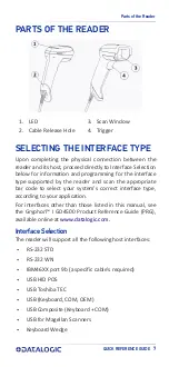 Preview for 17 page of Datalogic Gryphon GD4500 Quick Reference Manual