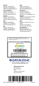 Предварительный просмотр 64 страницы Datalogic Gryphon I GBT4400-HC 2D Quick Reference Manual