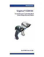 Datalogic Gryphon I GD4100 Quick Reference Manual preview