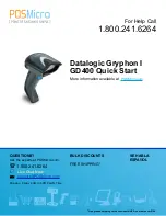 Datalogic Gryphon I GD44 Series Quick Reference Manual preview