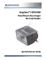 Datalogic Gryphon I GFS4400 Quick Reference Manual preview