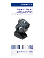 Datalogic Gryphon I GM410X Quick Reference Manual preview