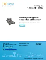 Предварительный просмотр 1 страницы Datalogic MAGELLAN 8300 Quick Start Manual