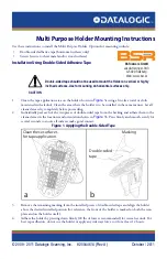 Preview for 1 page of Datalogic Multi Purpose Holder Mounting Instructions