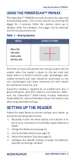 Preview for 11 page of Datalogic PowerScan Area Imager Quick Reference Manual