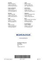 Preview for 192 page of Datalogic PowerScan BT8300 Family Product Reference Manual