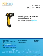 Datalogic PowerScan D8300 Reference Manual preview
