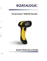 Datalogic PowerScan D8530 Quick Reference Manual предпросмотр