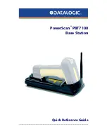 Datalogic POWERSCAN PBT7100  guide Quick Reference Manual preview