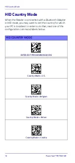 Preview for 18 page of Datalogic PowerScan PBT9501-AR Quick Reference Manual