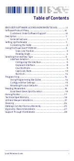 Preview for 3 page of Datalogic PowerScan PD9130 Quick Reference Manual