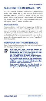 Preview for 19 page of Datalogic PowerScan PM9600 Series Quick Reference Manual