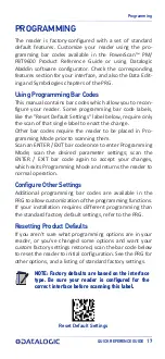 Preview for 27 page of Datalogic PowerScan PM9600 Series Quick Reference Manual