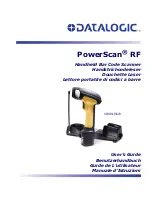 Preview for 1 page of Datalogic PowerScan RF SR User Manual