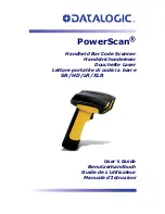 Datalogic POWERSCAN SR User Manual preview