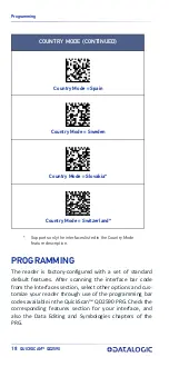 Предварительный просмотр 28 страницы Datalogic QD2590-BK Quick Reference Manual