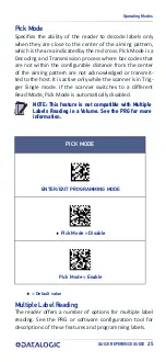 Предварительный просмотр 35 страницы Datalogic QD2590-BK Quick Reference Manual