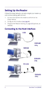 Предварительный просмотр 12 страницы Datalogic QuickScan Lite QW2470-BKK3S Quick Reference Manual