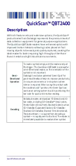 Предварительный просмотр 9 страницы Datalogic QuickScan QBT2400 Quick Reference Manual