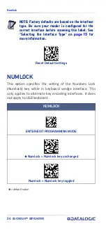 Preview for 34 page of Datalogic QuickScan QBT2500 Quick Reference Manual