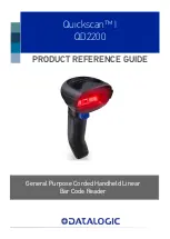 Datalogic Quickscan QD2200 Product Reference Manual preview