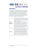 Предварительный просмотр 9 страницы Datalogic QuickScan QM2400 Quick Reference Manual