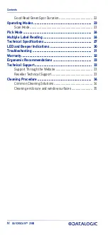 Preview for 5 page of Datalogic QW2520 Quick Reference Manual