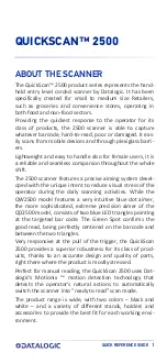 Preview for 12 page of Datalogic QW2520 Quick Reference Manual