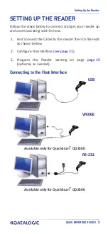 Preview for 16 page of Datalogic QW2520 Quick Reference Manual