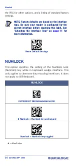 Preview for 31 page of Datalogic QW2520 Quick Reference Manual