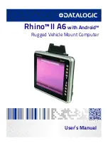 Datalogic Rhino II A6 User Manual preview