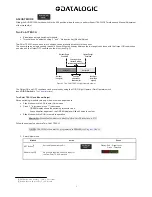 Предварительный просмотр 5 страницы Datalogic S70 Manual