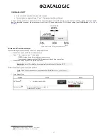 Предварительный просмотр 13 страницы Datalogic S70 Manual