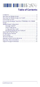 Preview for 3 page of Datalogic SD9030 Quick Reference Manual